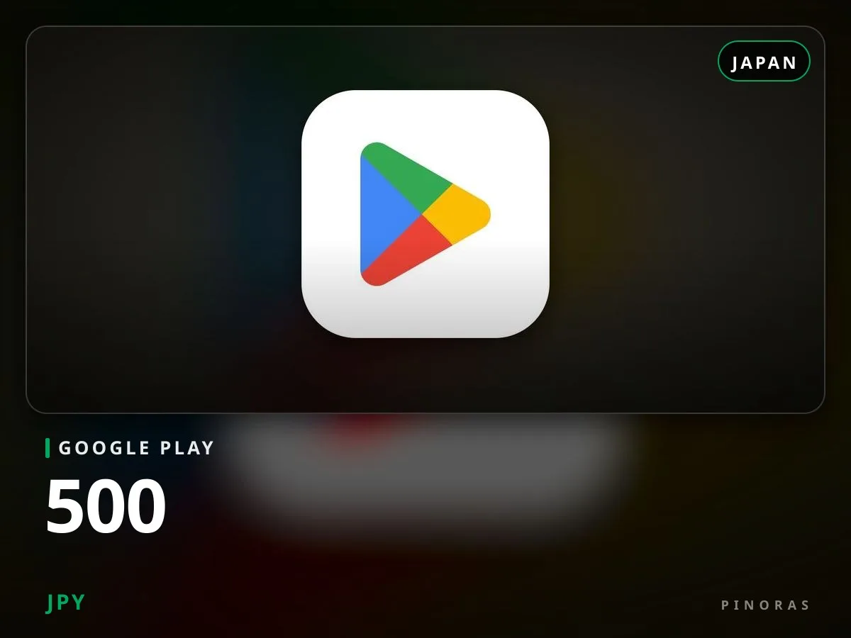 Google Play Japan - 500 JPY - Pinoras