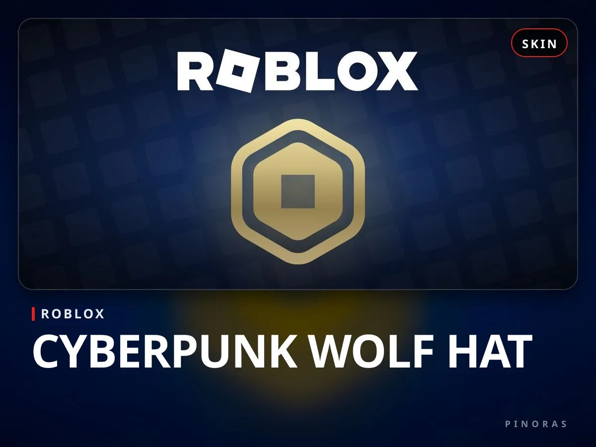 Roblox - Cyberpunk Wolf Hat - Pinoras