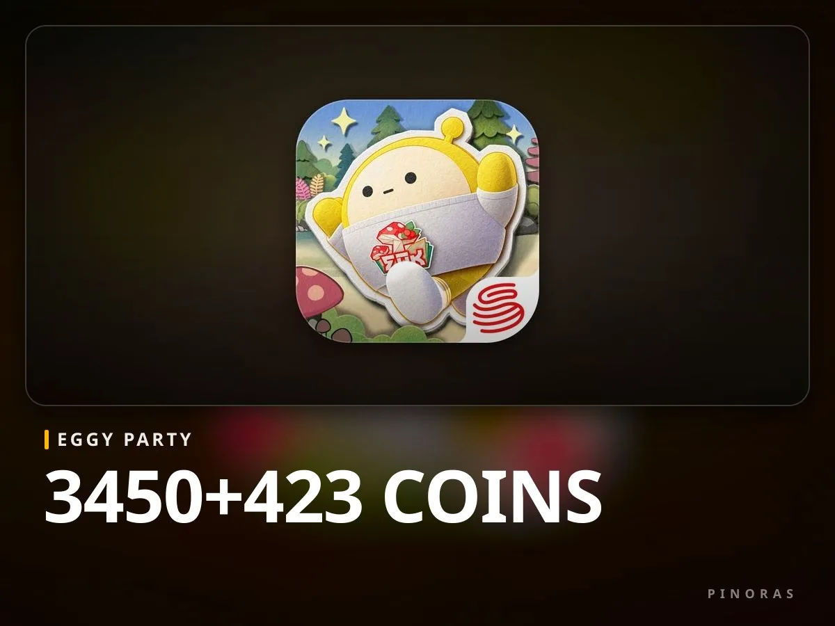 Eggy Party 3450+423 Coins - Pinoras