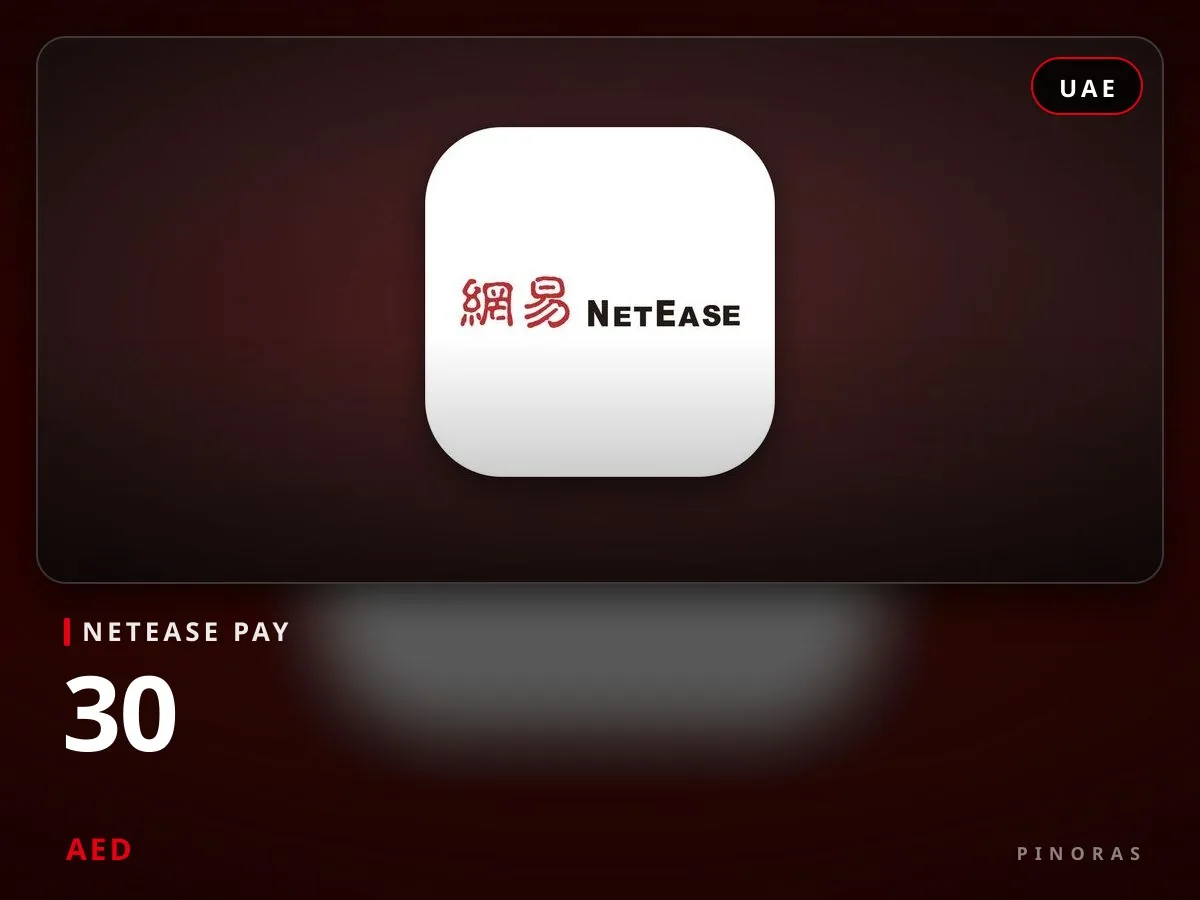 NetEase Pay UAE - 30 AED — Pinoras