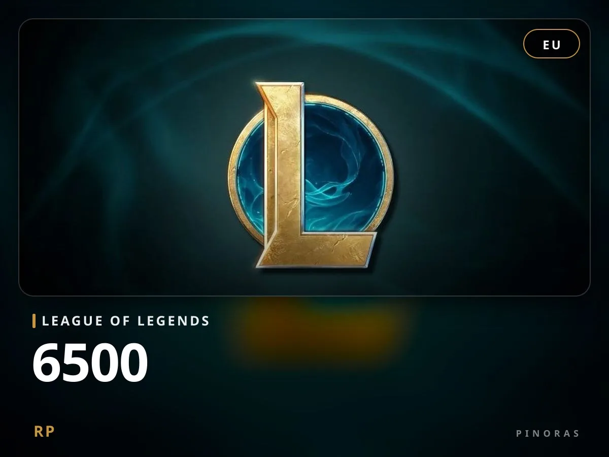 League of Legends 50 EUR - 6500 RP - Pinoras