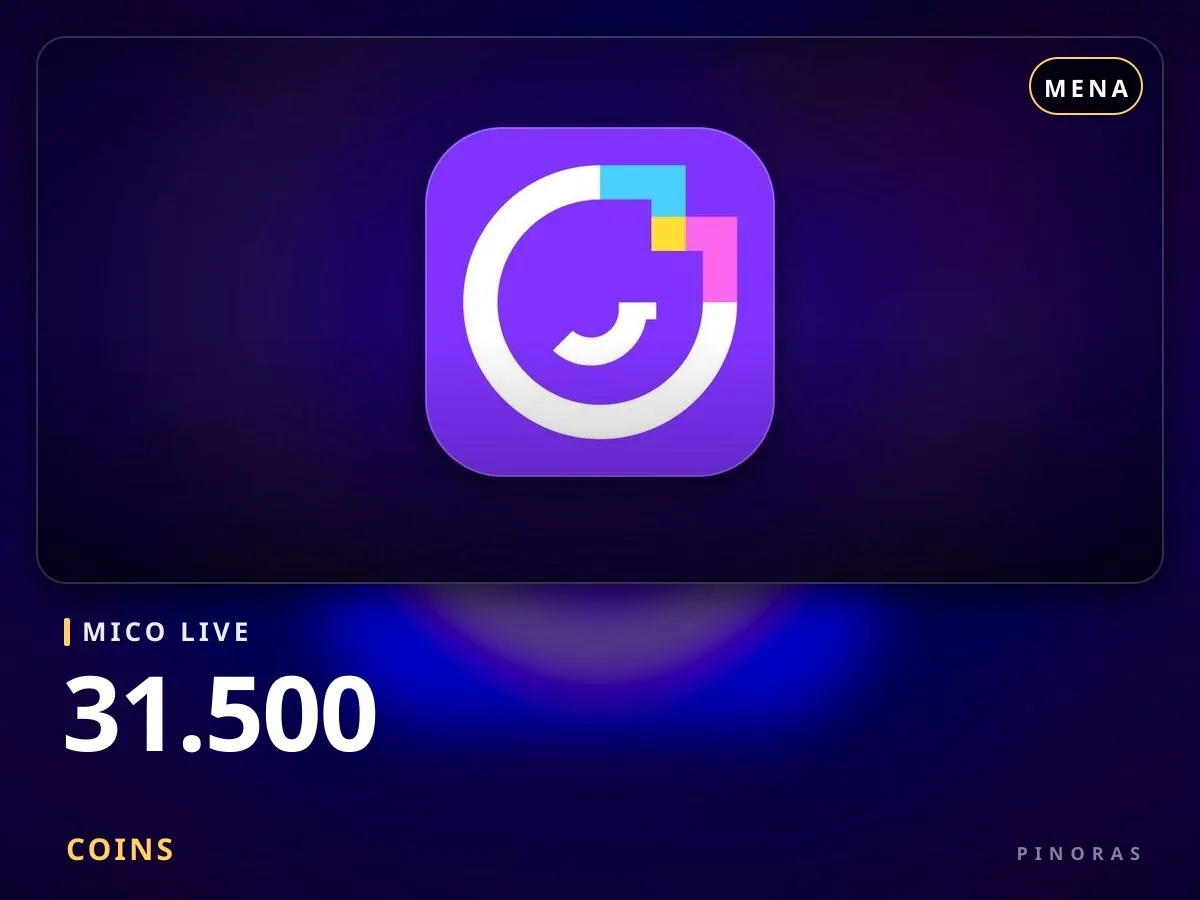 Mico Live MENA - 31.500 Coins - Pinoras