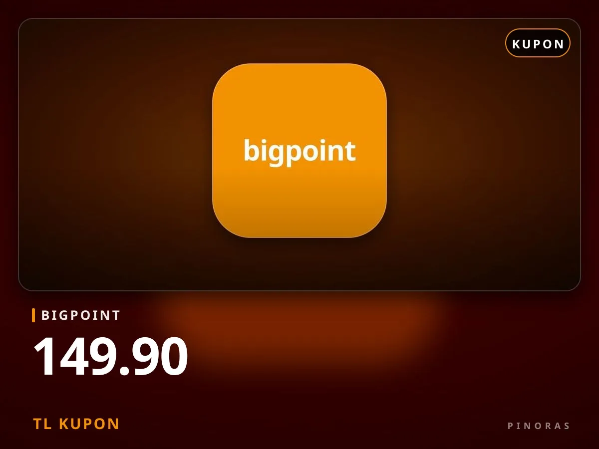 Bigpoint 149.90 TL Kupon - Pinoras