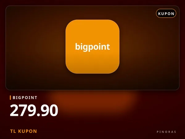 Bigpoint 279.90 TL Kupon