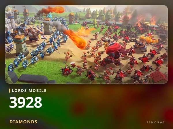 Lords Mobile 3928 Diamonds