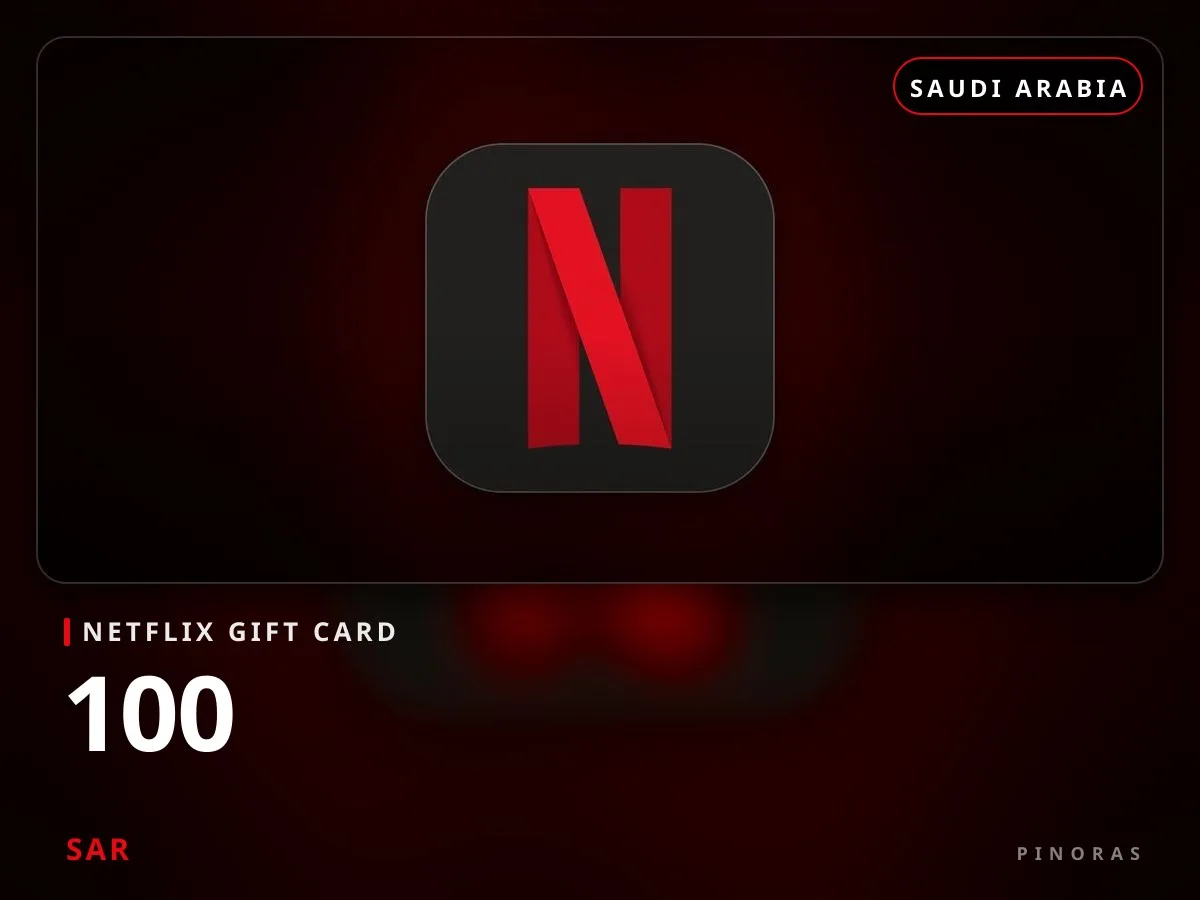Netflix Gift Card SA - 100 SAR - Pinoras