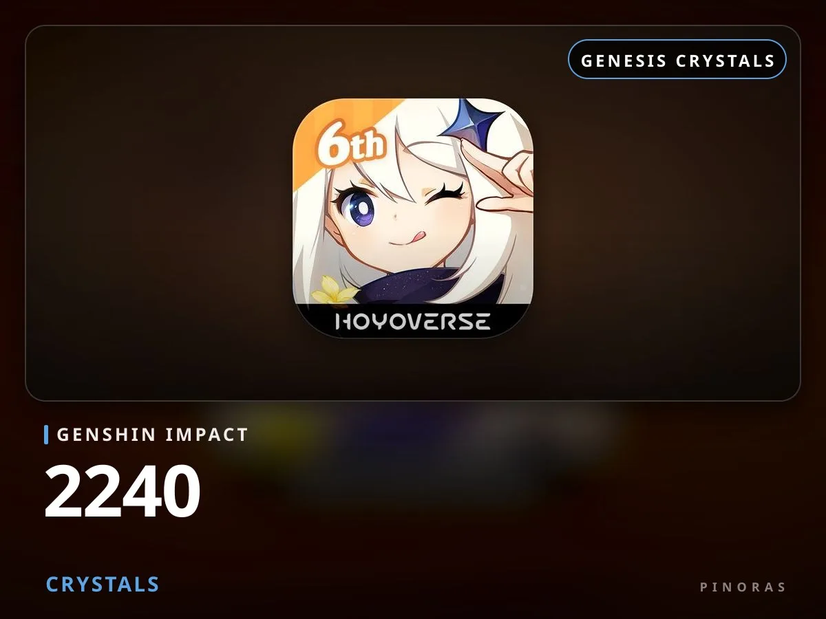Genshin Impact - 2240 Crystals - Pinoras