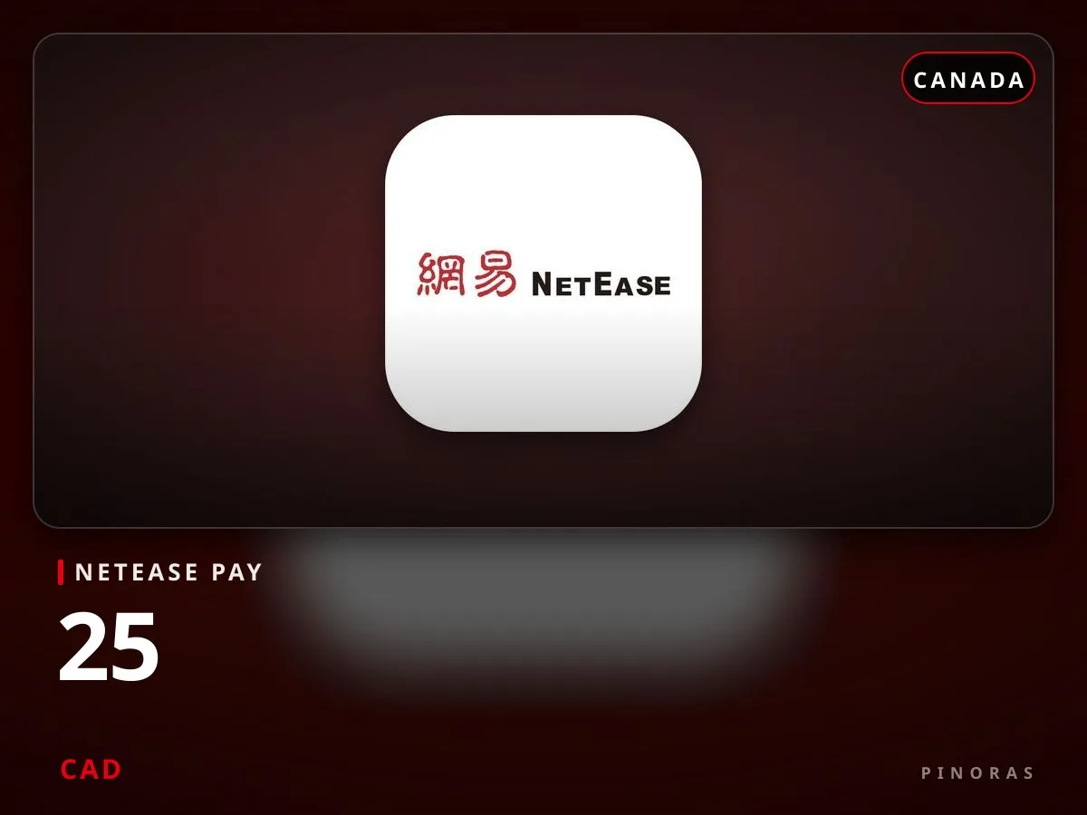 NetEase Pay Canada - 25 CAD — Pinoras