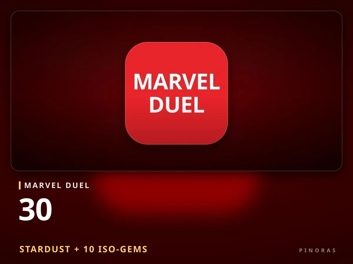 Marvel Duel - 30 Stardust + 10 Iso-gems - Pinoras