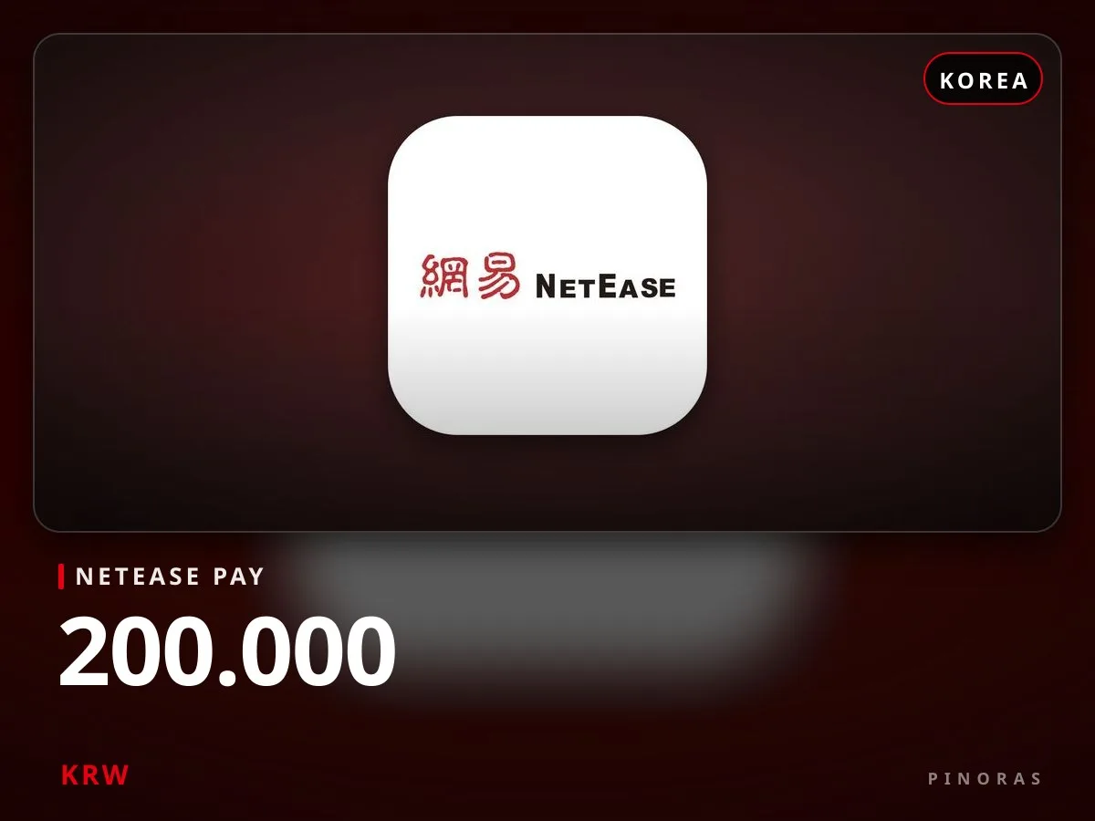 NetEase Pay Korea - 200.000 KRW — Pinoras