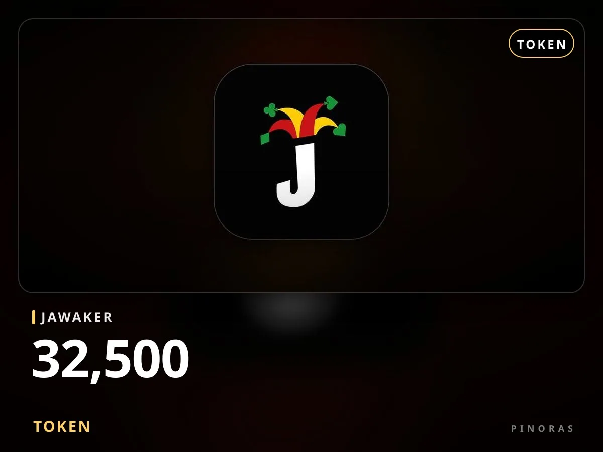 Jawaker 32500 Token - Pinoras