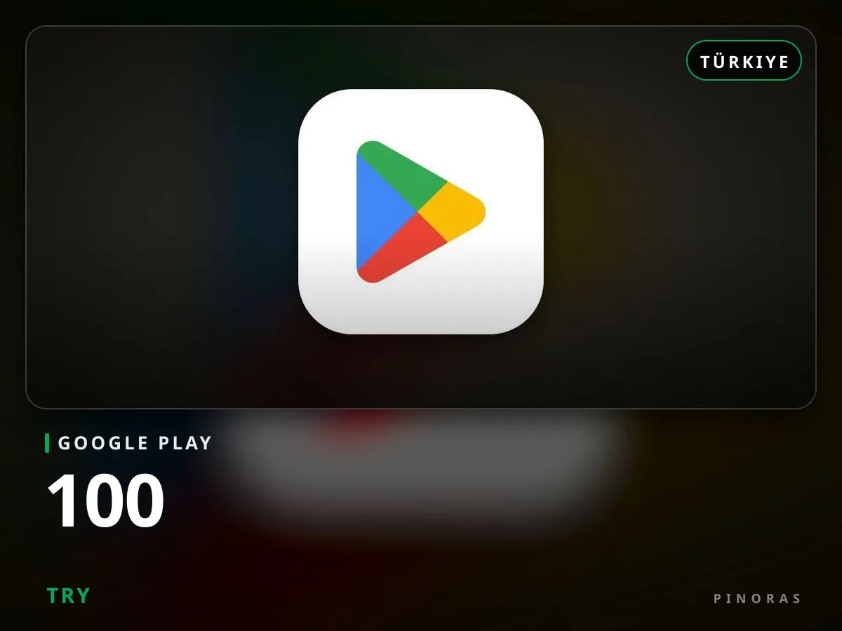 Google Play Türkiye - 100 TRY - Pinoras