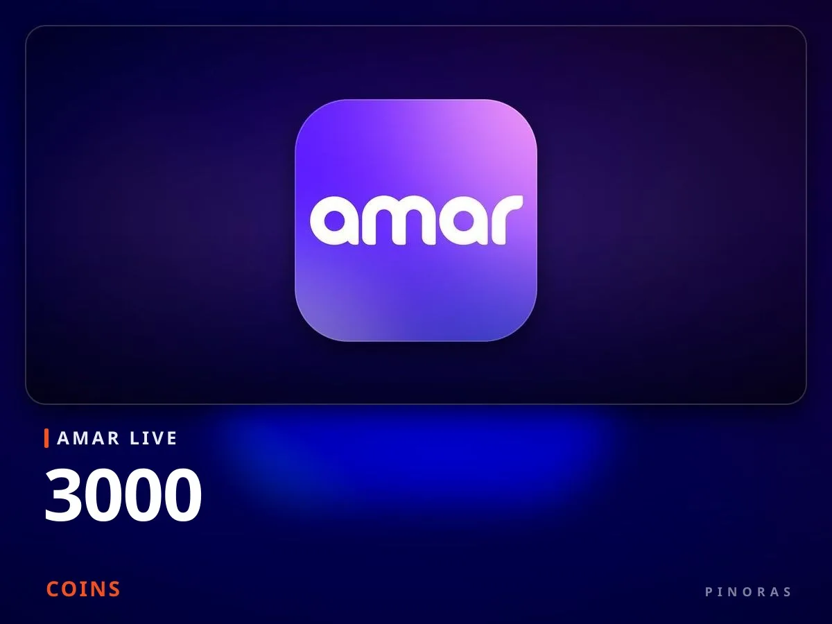 Amar Live - 3000 Coins - Pinoras