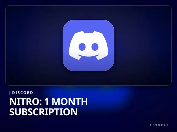 Discord Nitro: 1 Month Subscription