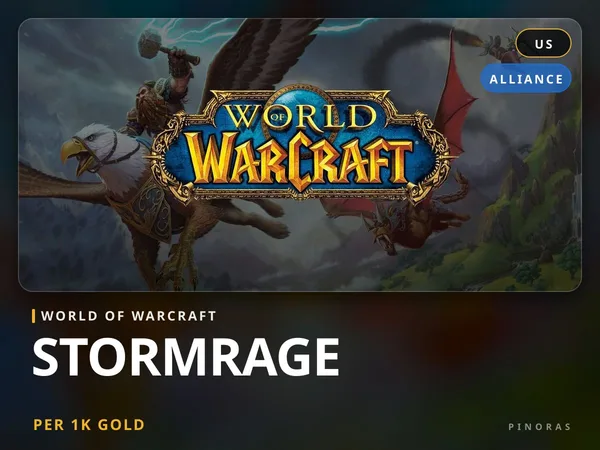 World of Warcraft Gold - Stormrage [US] - Alliance US