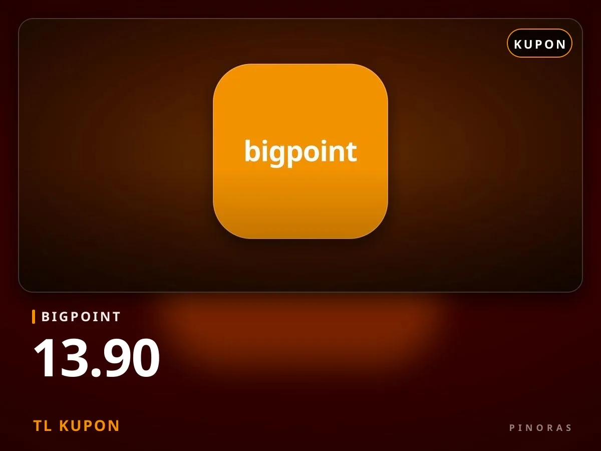 Bigpoint 13.90 TL Kupon - Pinoras