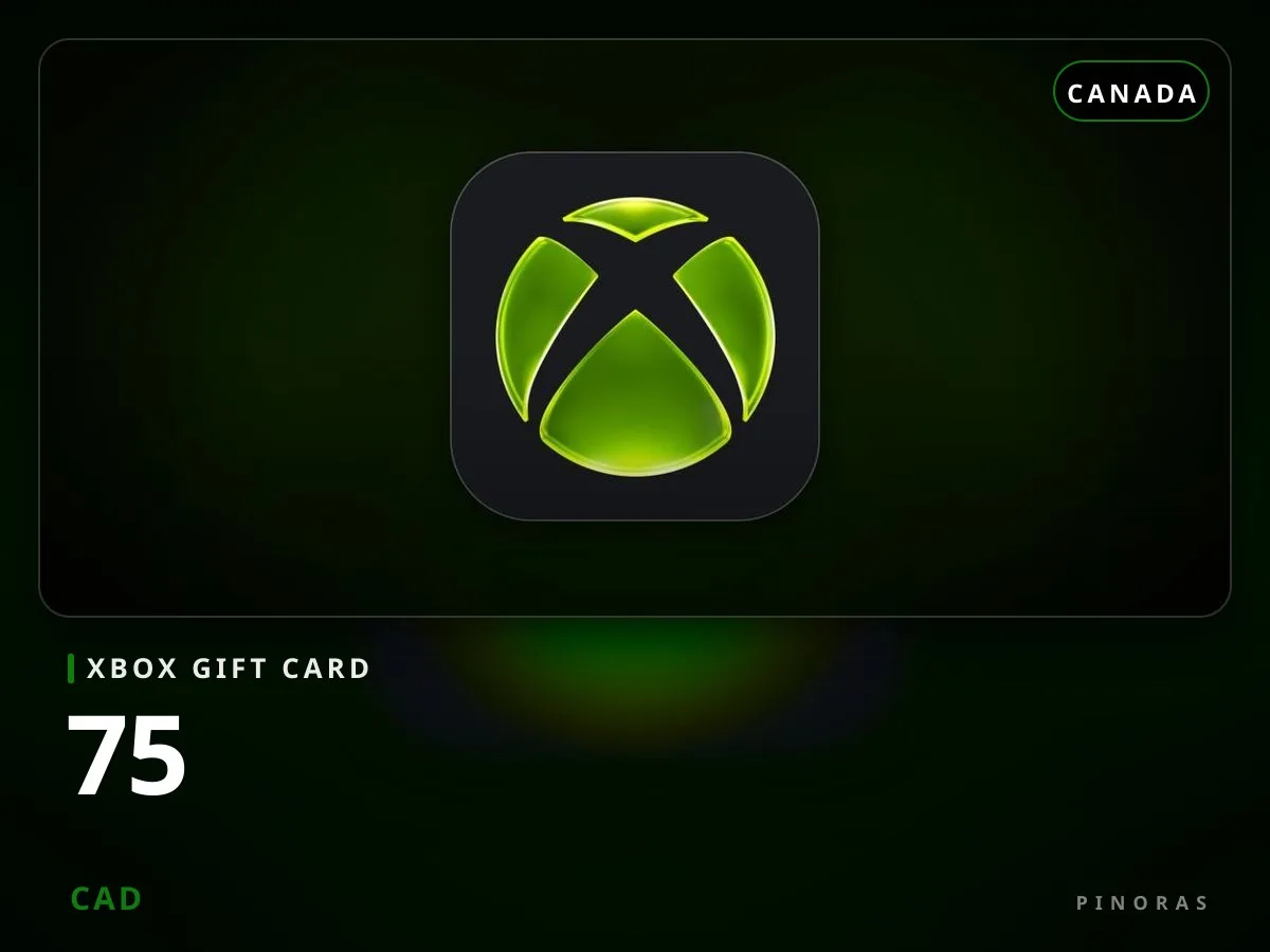 Xbox Gift Card Canada - 75 CAD - Pinoras
