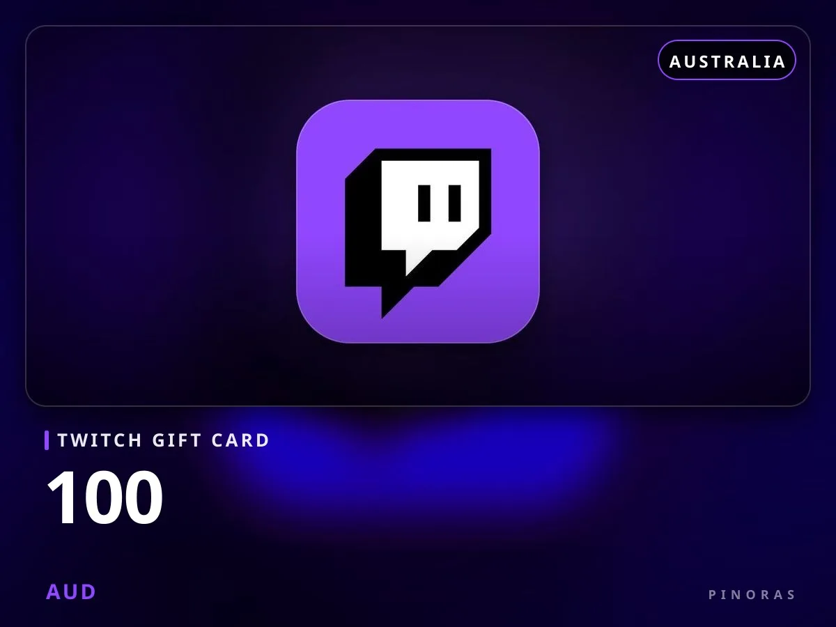 Twitch Gift Card Australia - 100 AUD - Pinoras