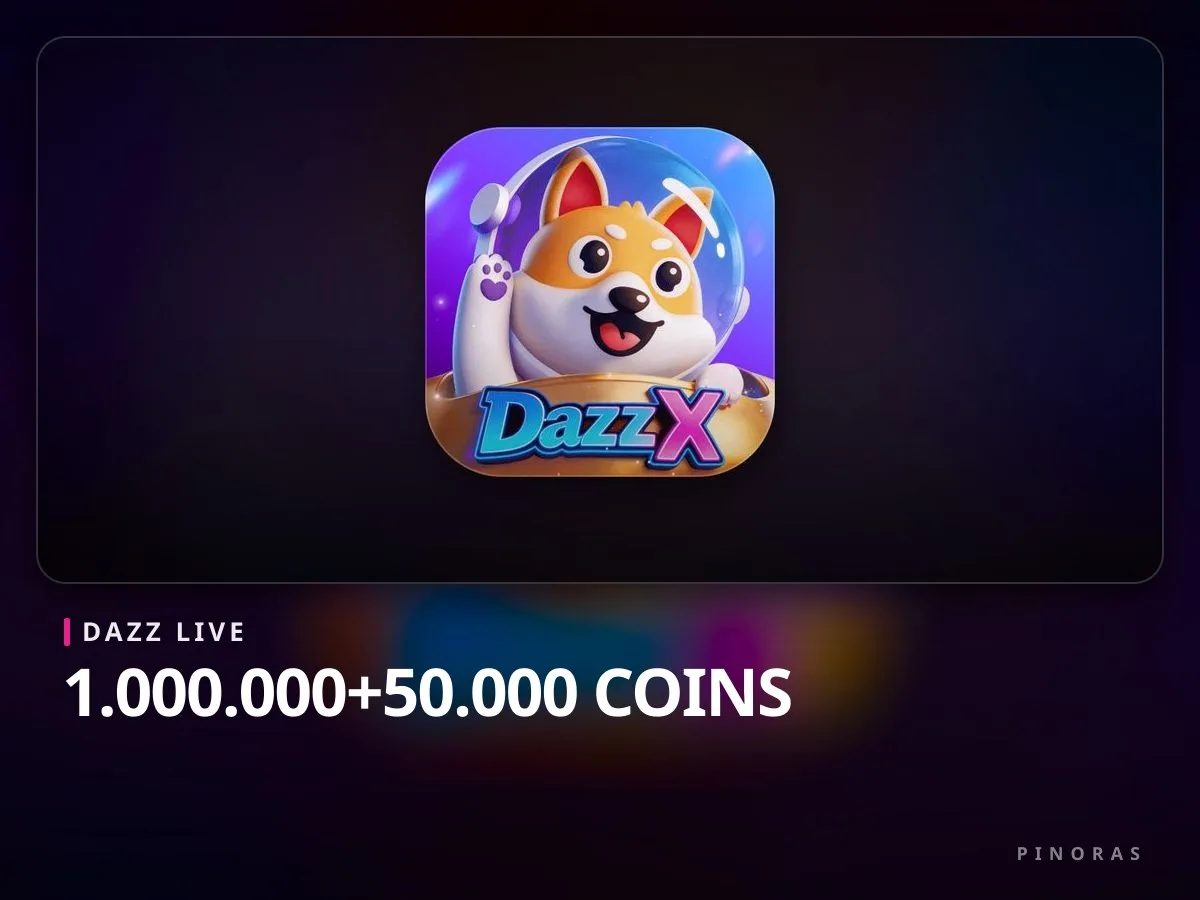 Dazz Live - 1.000.000+50.000 Coins - Pinoras