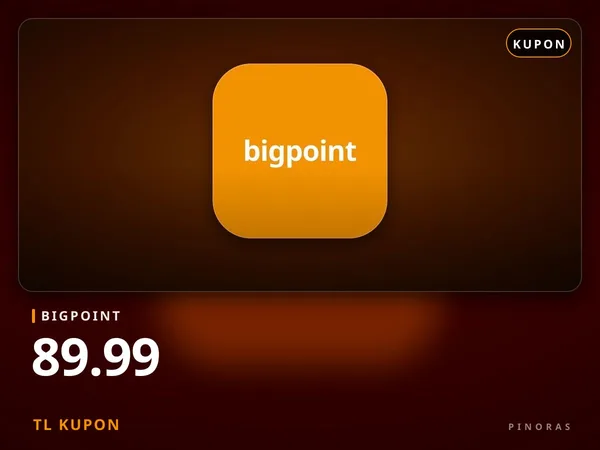 Bigpoint 89.99 TL Kupon