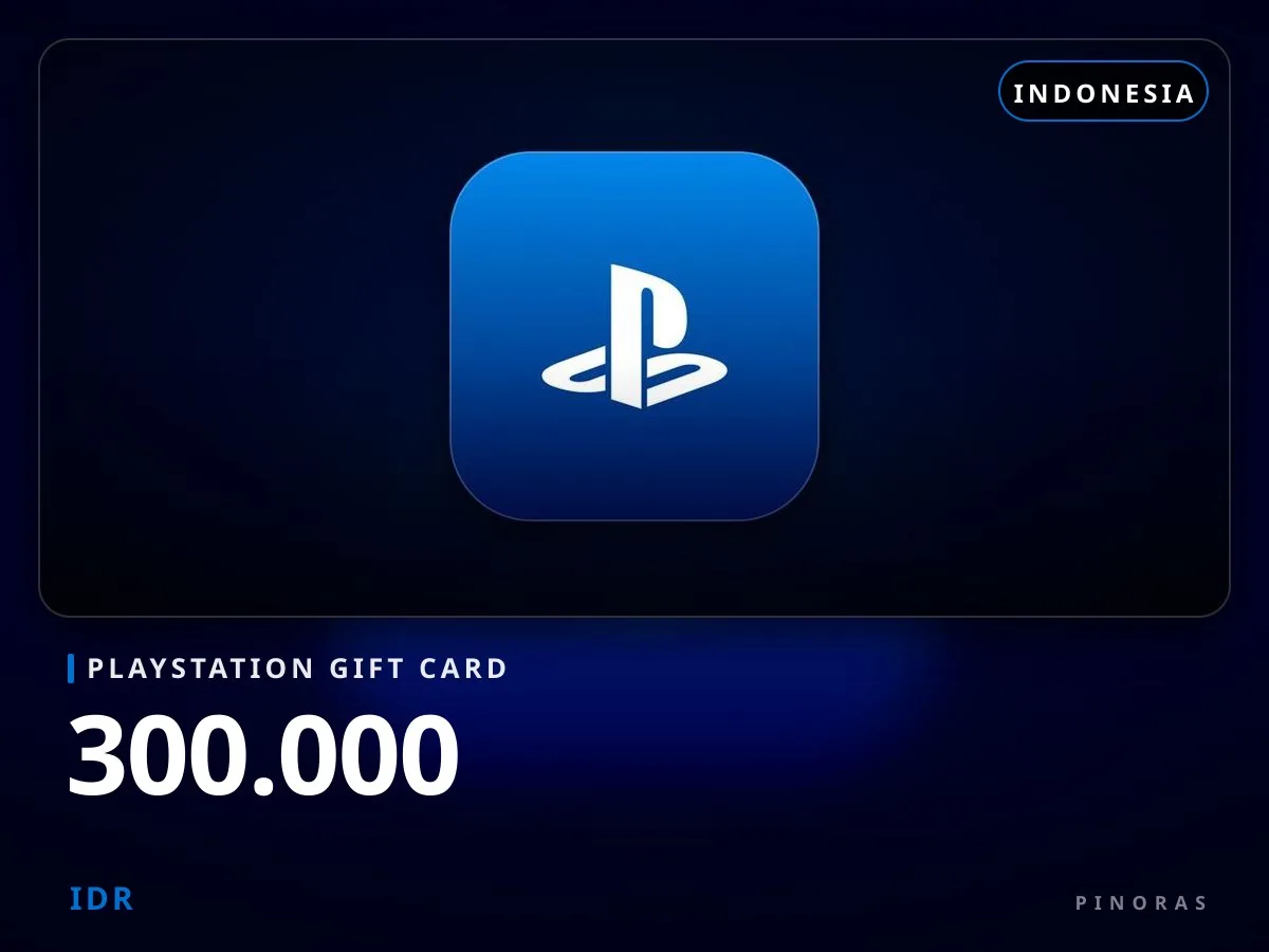 Playstation Gift Card Indonesia - 300.000 IDR - Pinoras