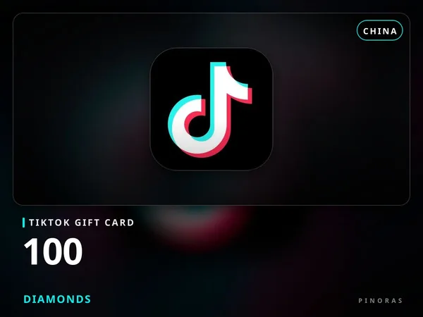 TikTok Gift Card China - 100 Diamonds