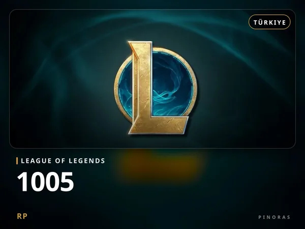 League of Legends 250 TRY - 1005 RP