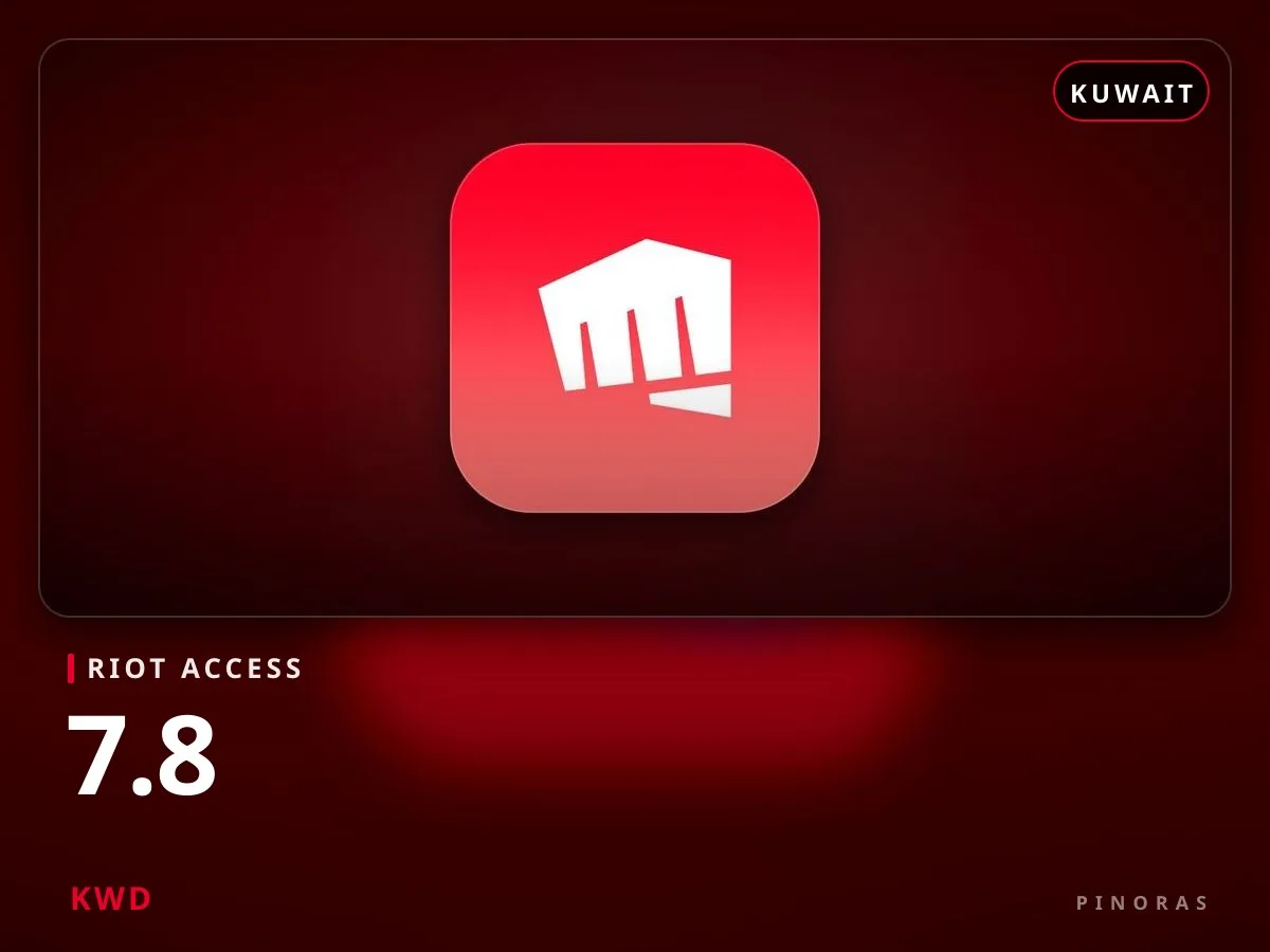 Riot Access Kuwait - 7.8 KWD - Pinoras