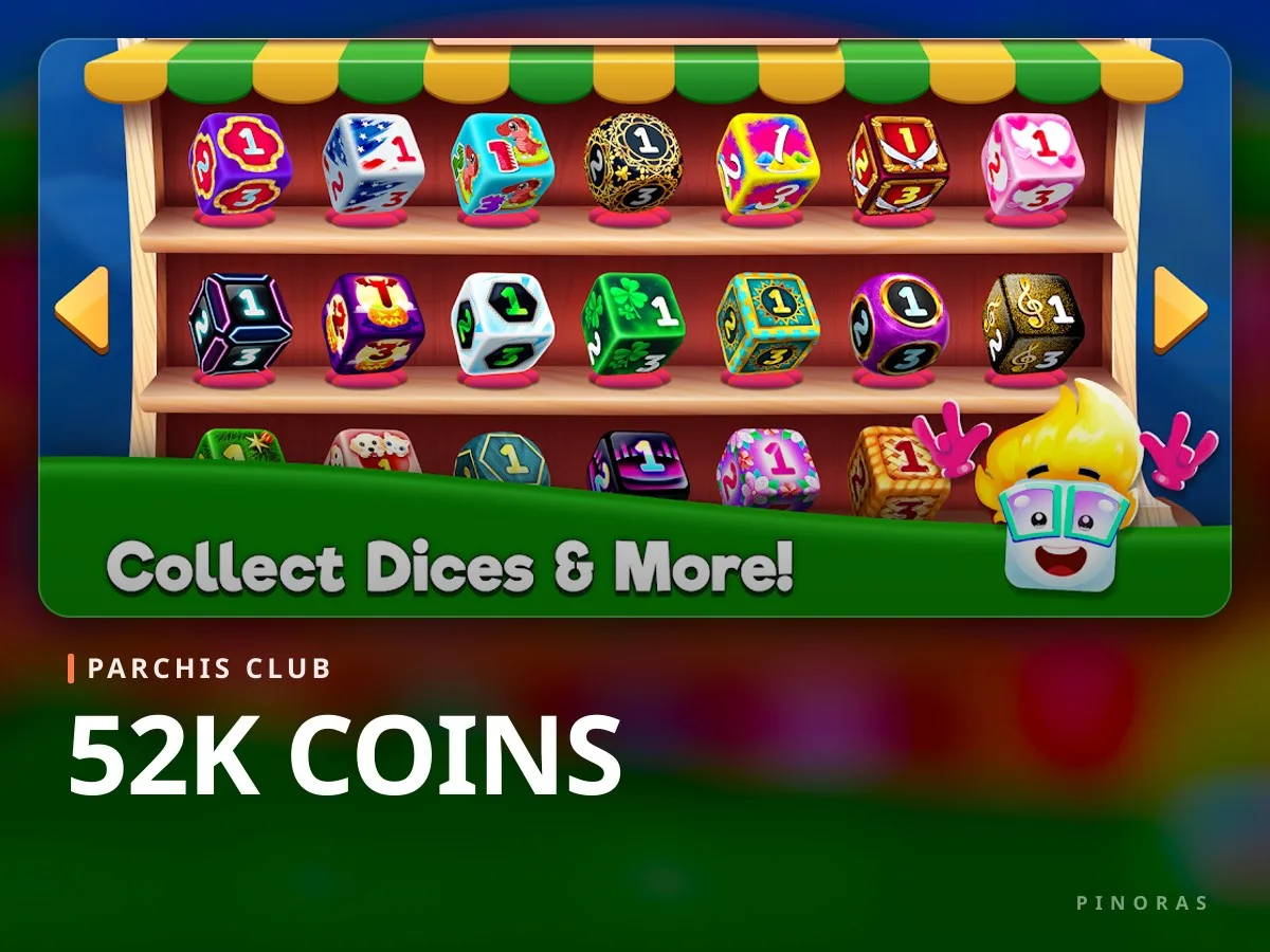 Parchis Club 52K Coins - Pinoras