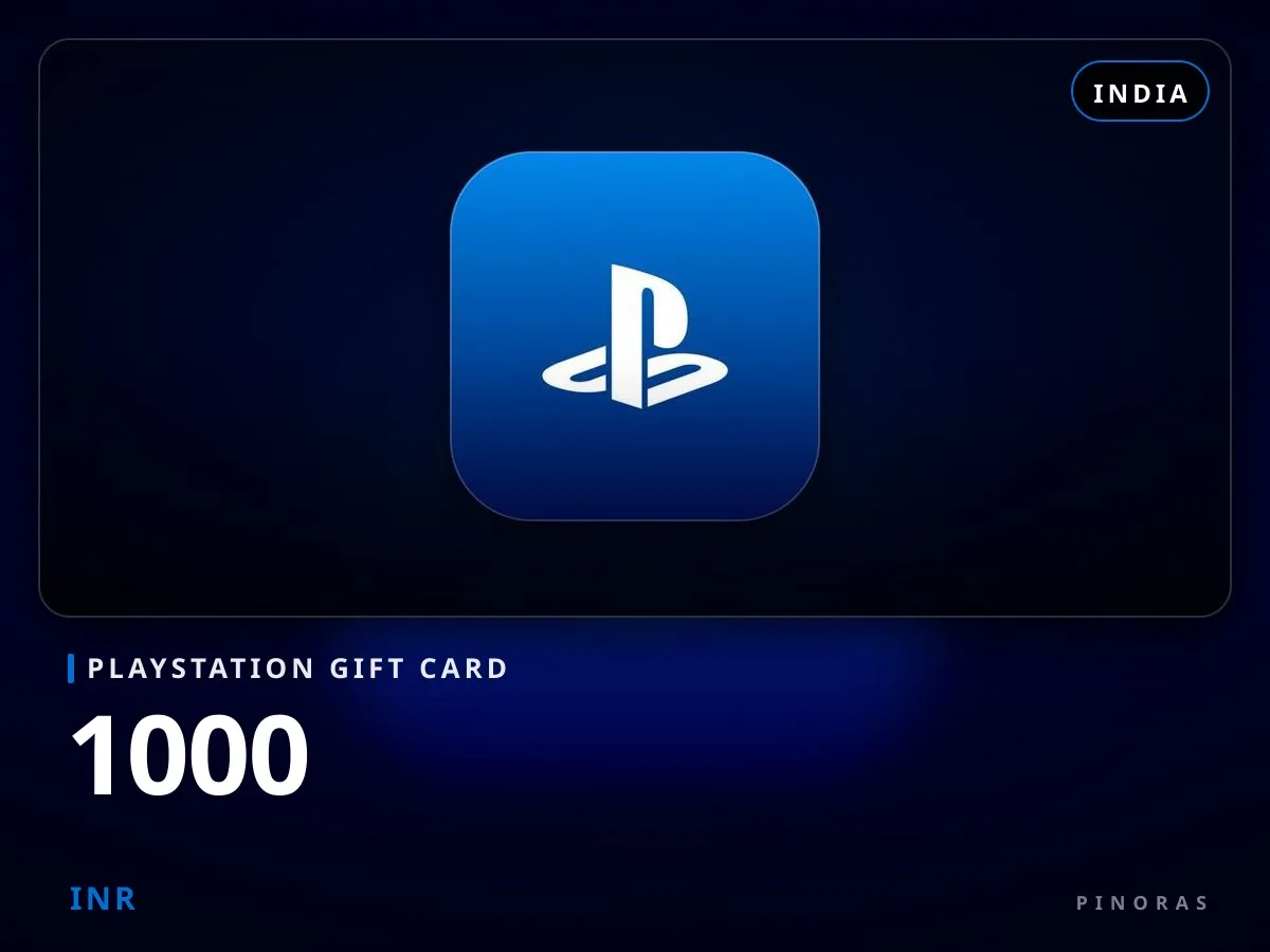 Playstation Gift Card India - 1000 INR - Pinoras