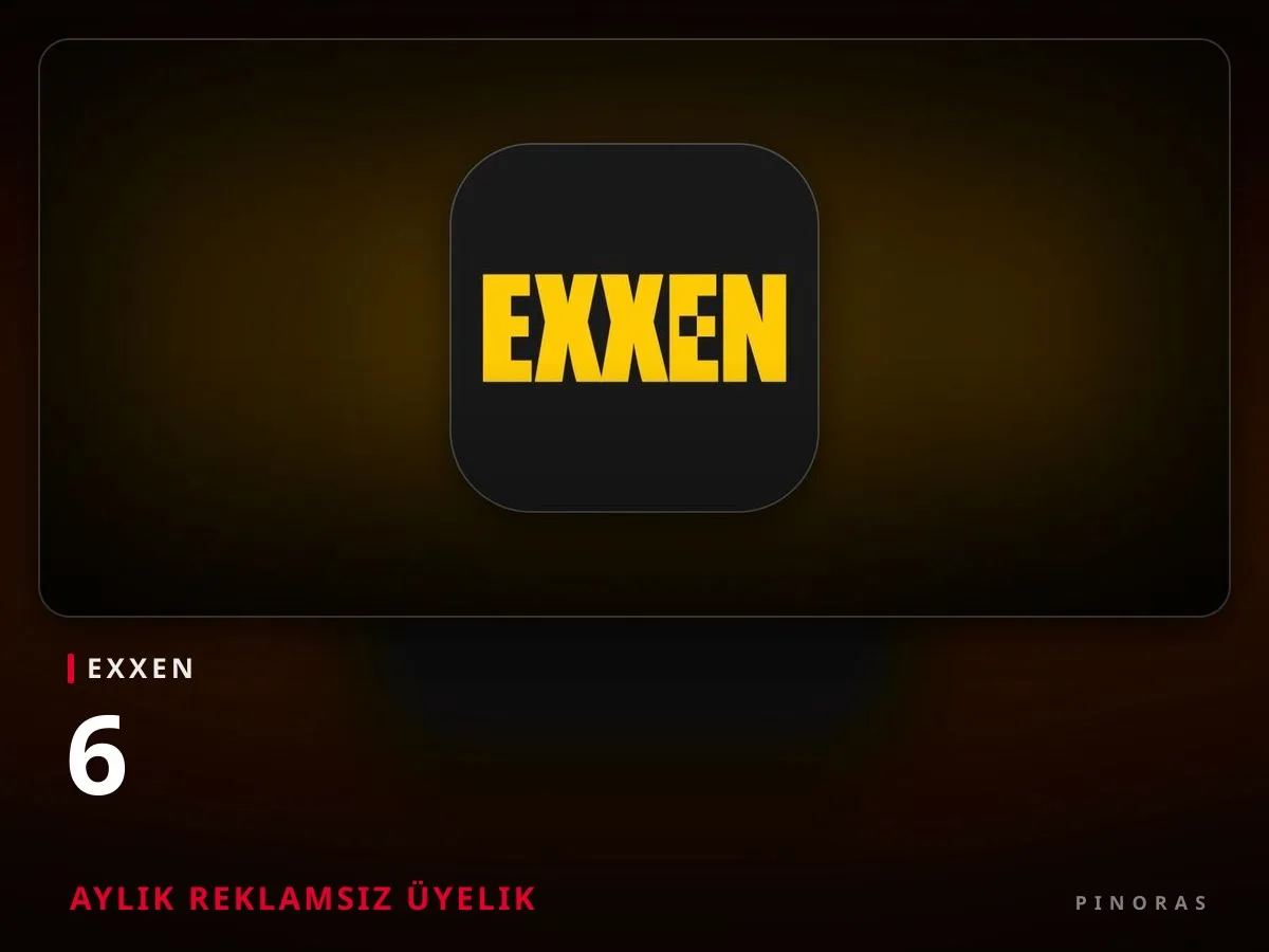 Exxen 6 Aylık Reklamsız Üyelik - Pinoras