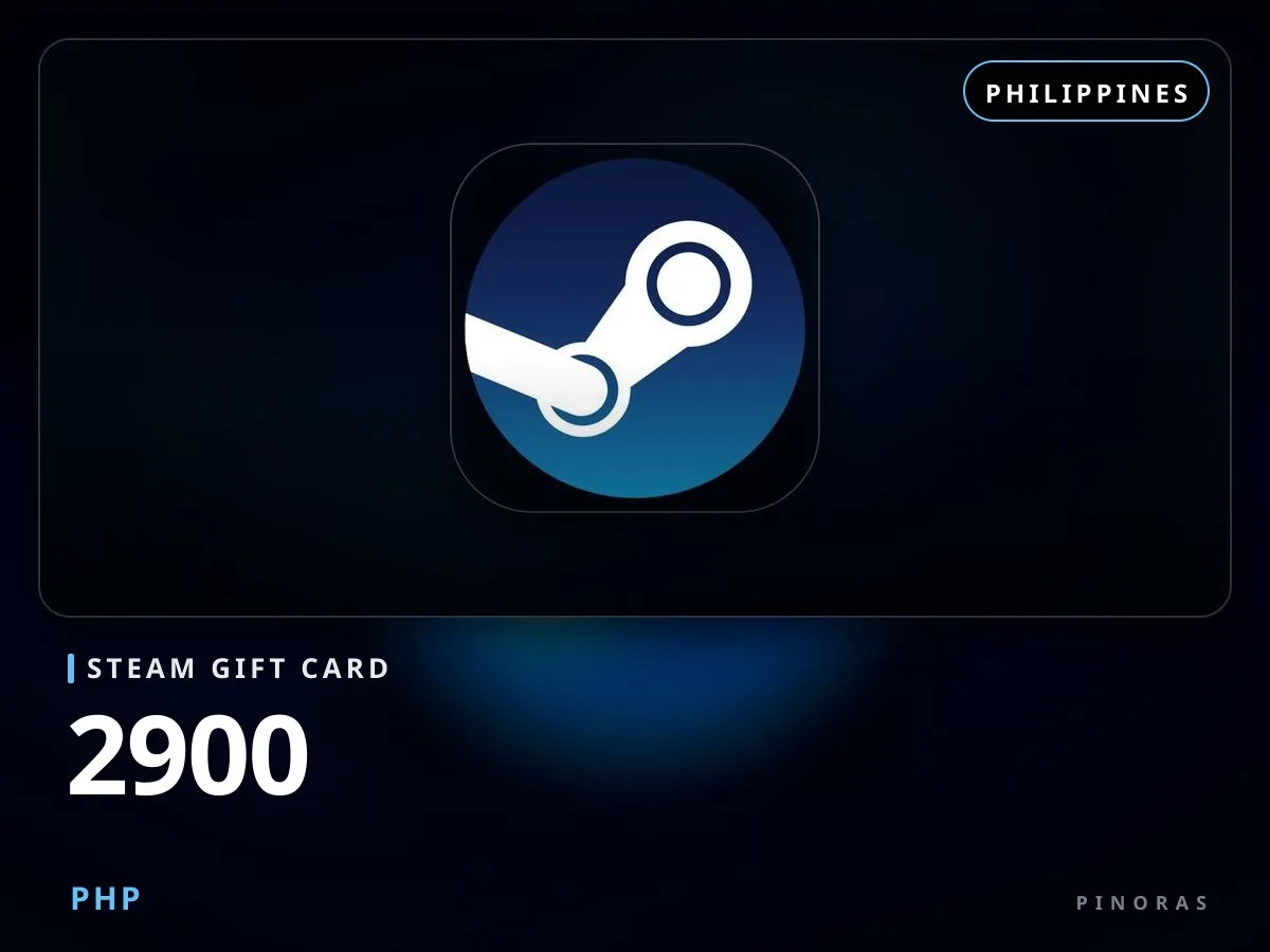 Steam Gift Card 2900 PHP - Pinoras