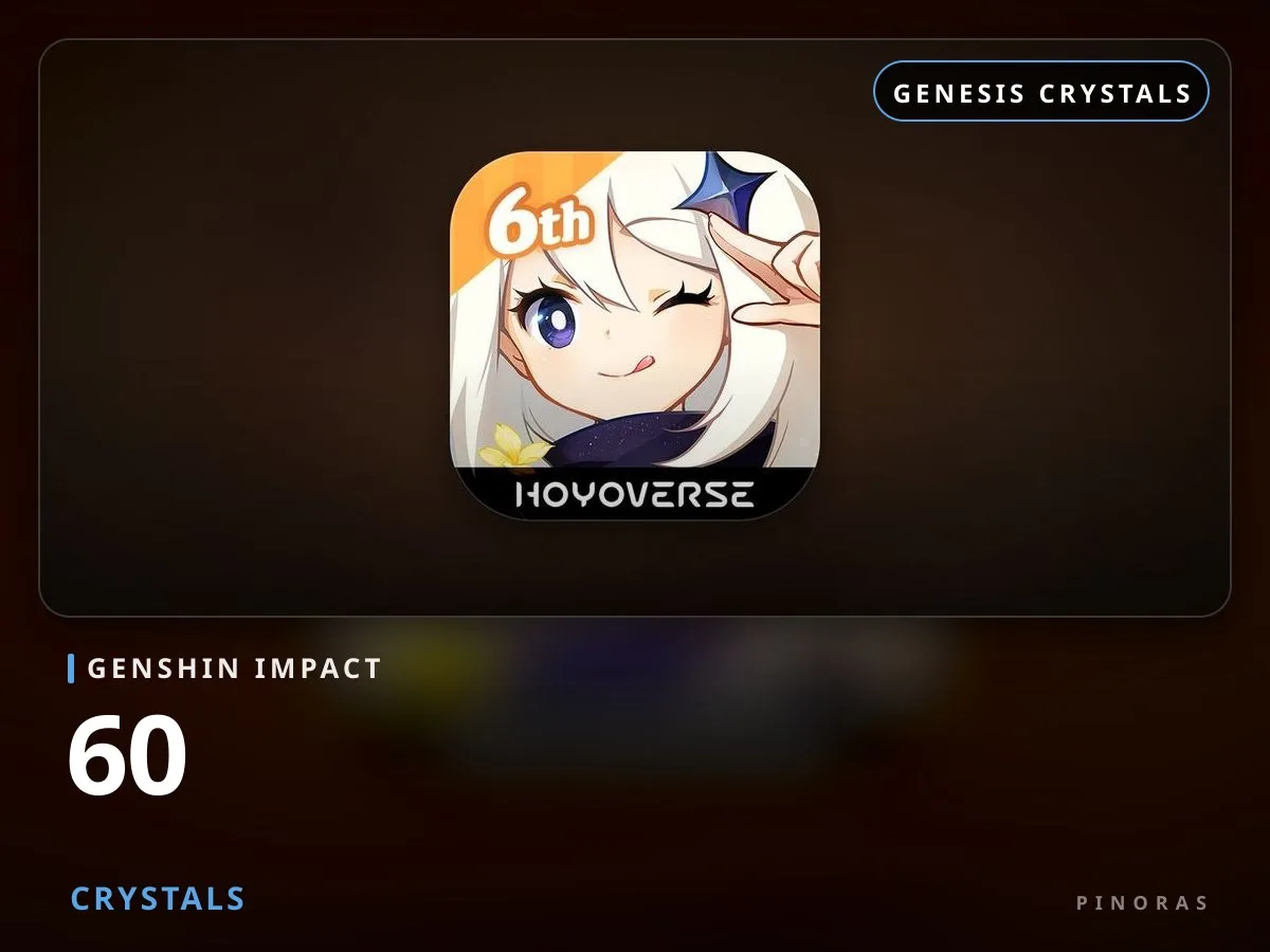 Genshin Impact - 60 Crystals - Pinoras