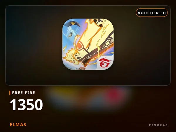 Free Fire 1350 Elmas