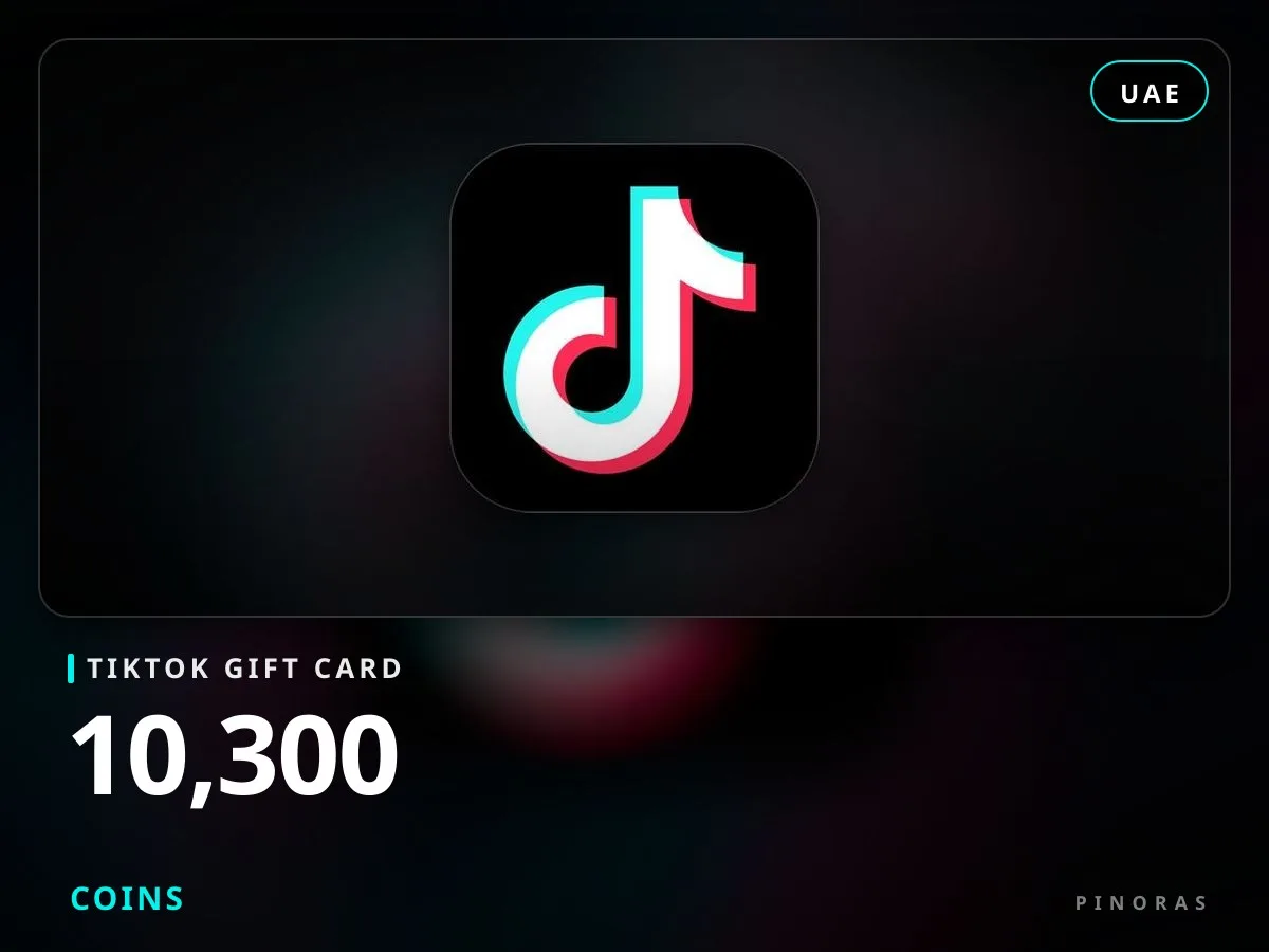 TikTok Gift Card UAE - 10300 Coins - Pinoras