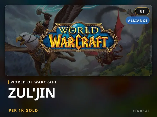 World of Warcraft Gold - Zul'jin [US] - Alliance US
