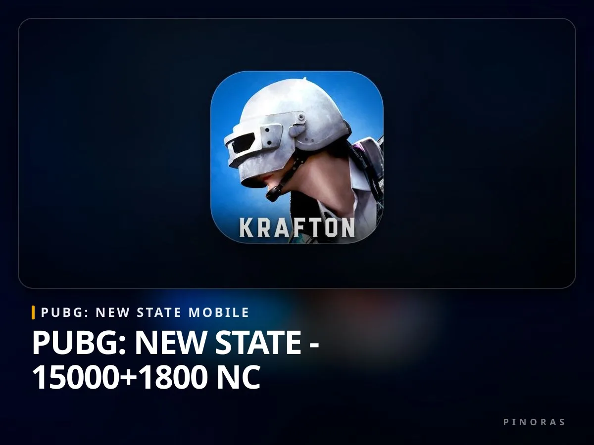 PUBG: New State - 15000+1800 NC - Pinoras
