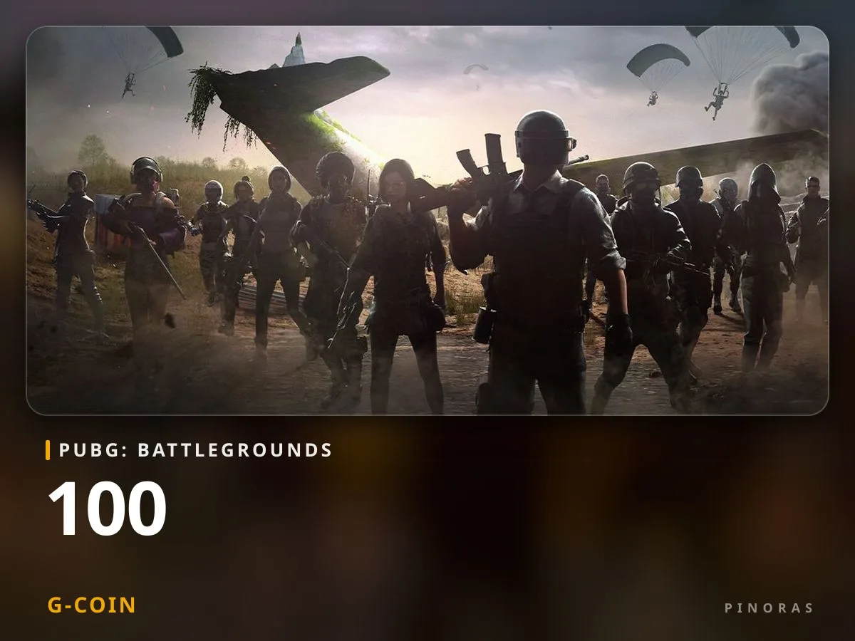 PUBG: Battlegrounds 100 G-Coin - Pinoras