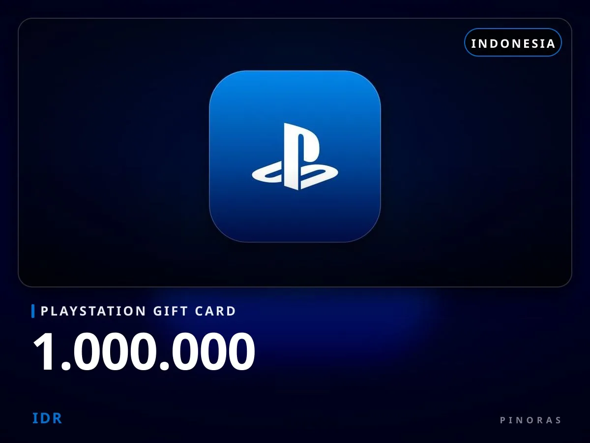 Playstation Gift Card Indonesia - 1.000.000 IDR - Pinoras