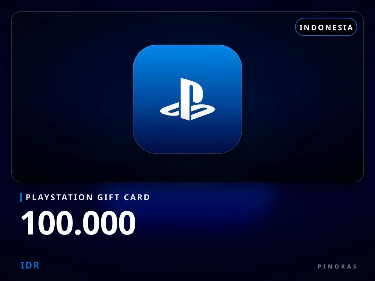 Playstation Gift Card Indonesia - 100.000 IDR - Pinoras