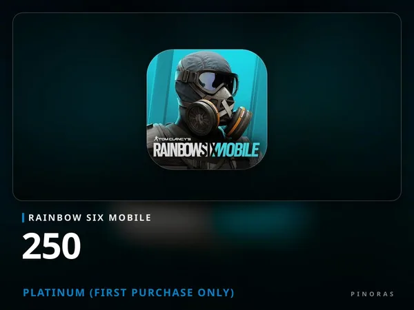 Rainbow Six Mobile - 250 Platinum (First Purchase Only)