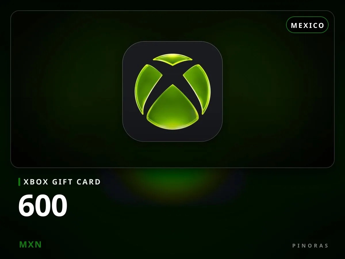 Xbox Gift Card Mexico - 600 MXN - Pinoras