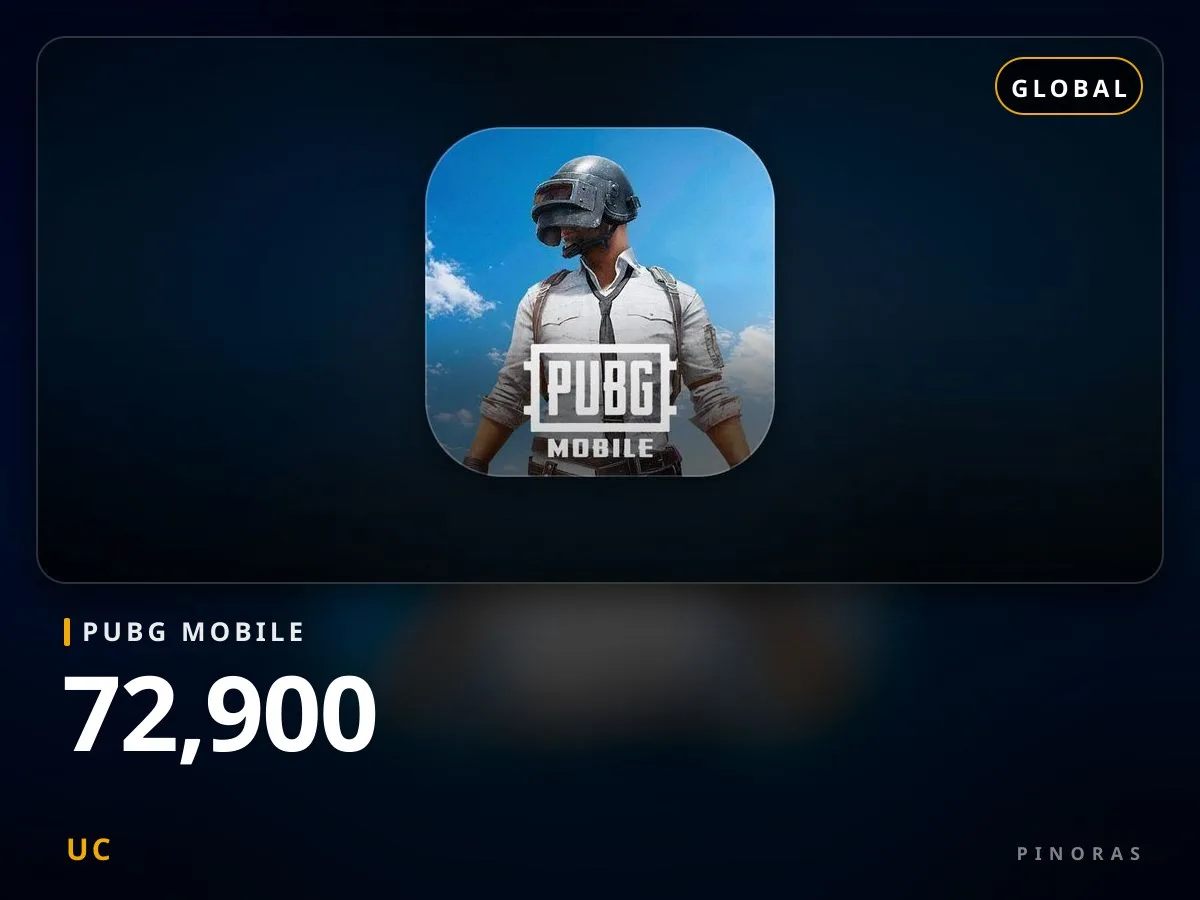 PUBG Mobile Global - 72900 UC - Pinoras