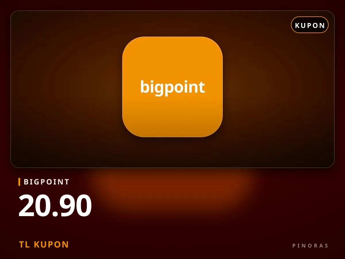 Bigpoint 20.90 TL Kupon - Pinoras