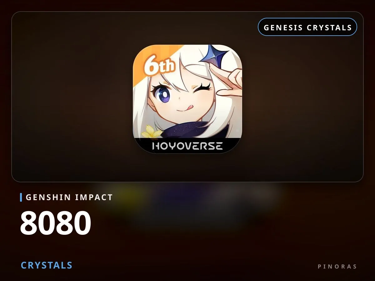 Genshin Impact - 8080 Crystals - Pinoras