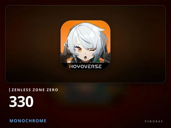 Zenless Zone Zero - 330 Monochrome