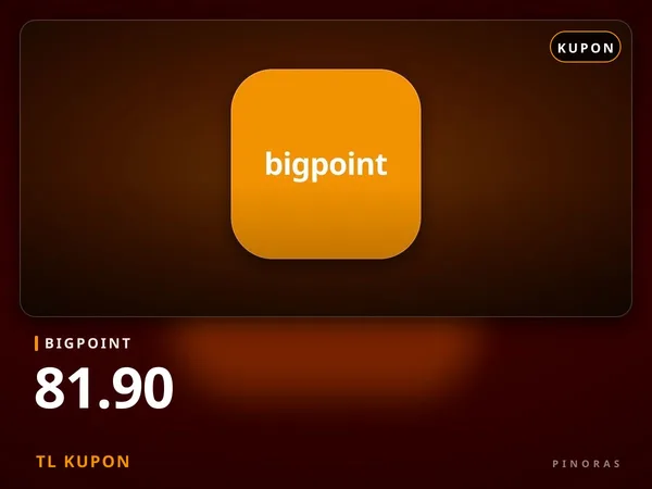 Bigpoint 81.90 TL Kupon