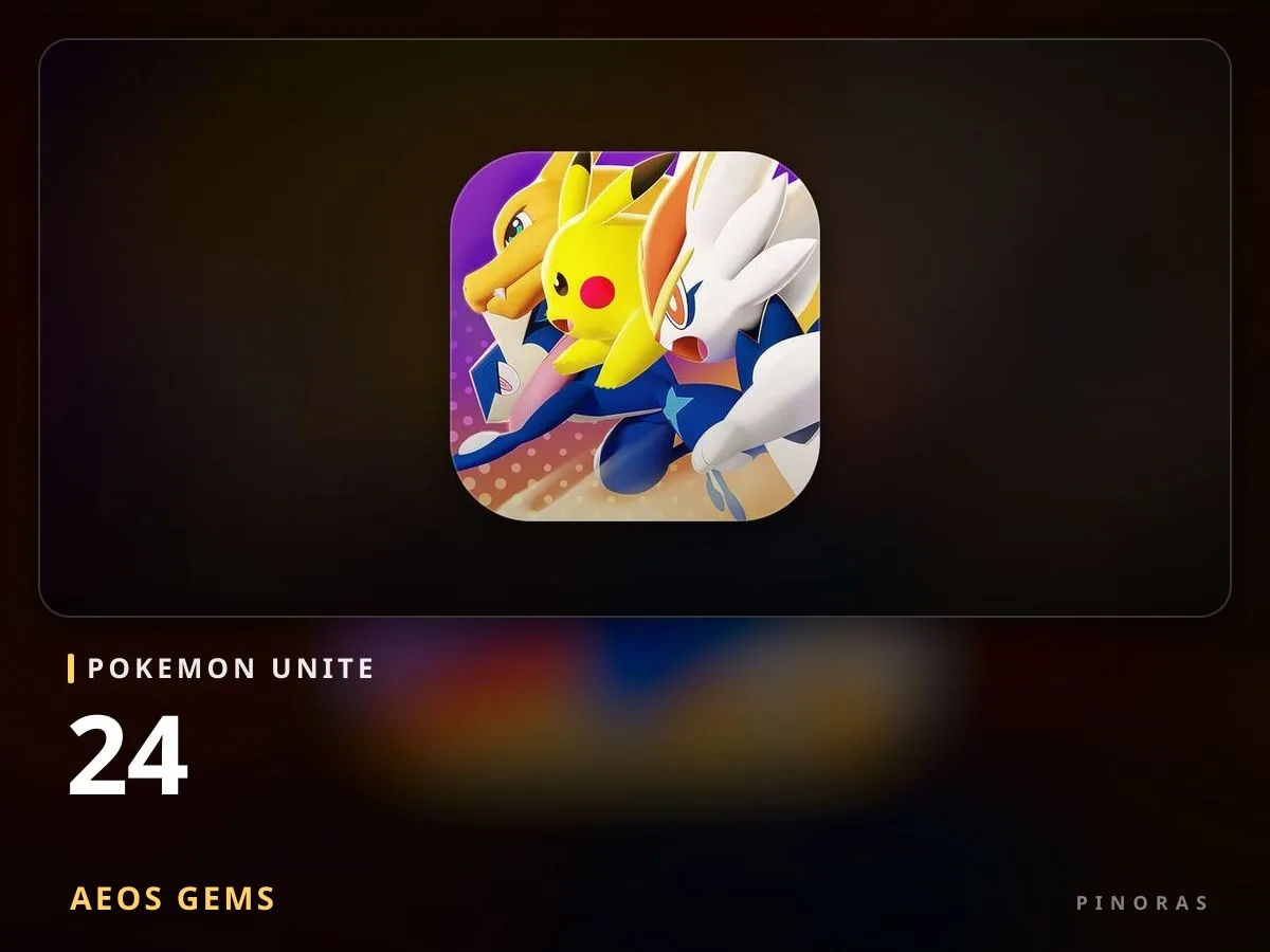 Pokemon Unite - 24 Aeos Gems - Pinoras