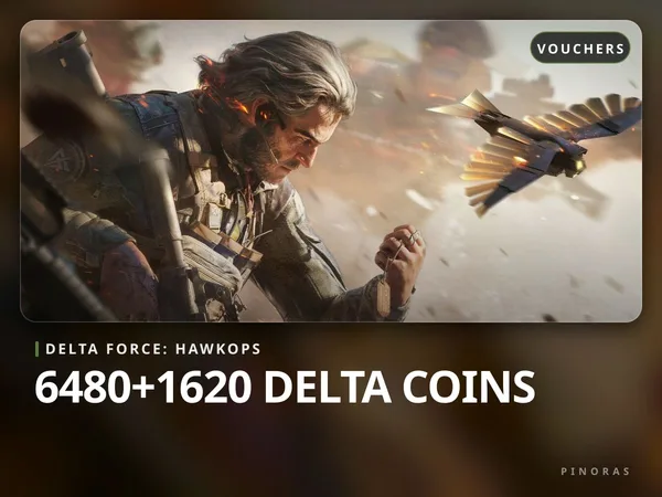 Delta Force: HawkOps Voucher - 6480+1620 Delta Coins