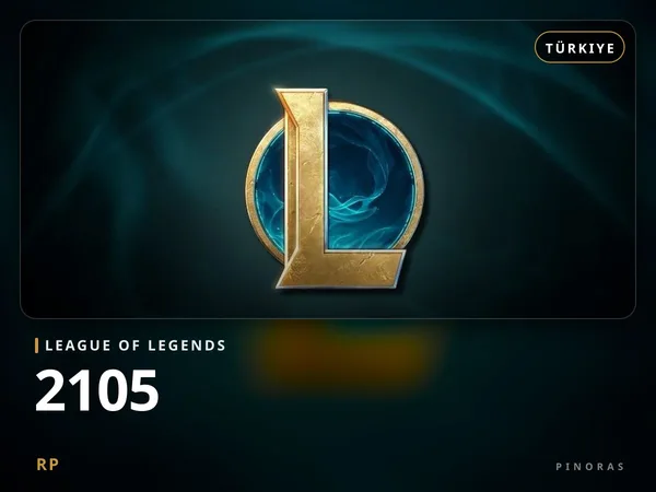 League of Legends 500 TRY - 2105 RP